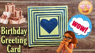 Beautiful greeting card | Easy and Simple Greeting card | Birthday Greeting card | Tutorial DIY card