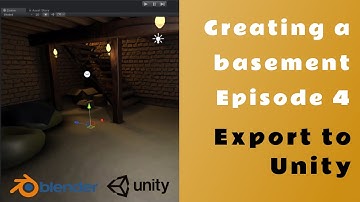 Modeling a basement in blender for unity Ep4 - Exporting to Unity