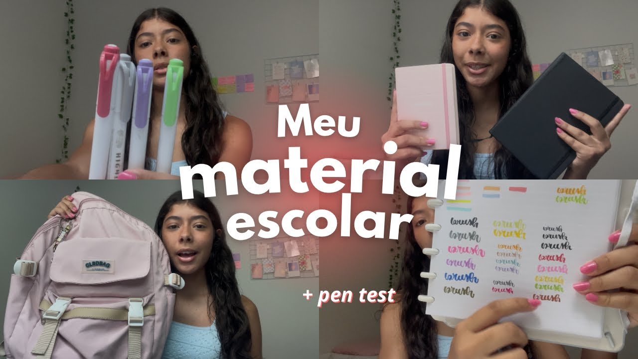 mostrando meu material escolar 2026! ✨