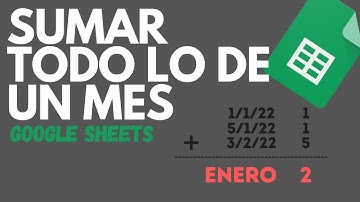 Cómo sumar las ventas de un més específico en Google SHEETS
