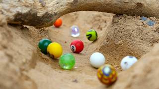 Marble Racing on REAL Sand: 🌞 Marble Rally S8 Race 3
