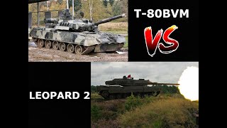 T-80BVM vs Leopard 2 Tank Comparison