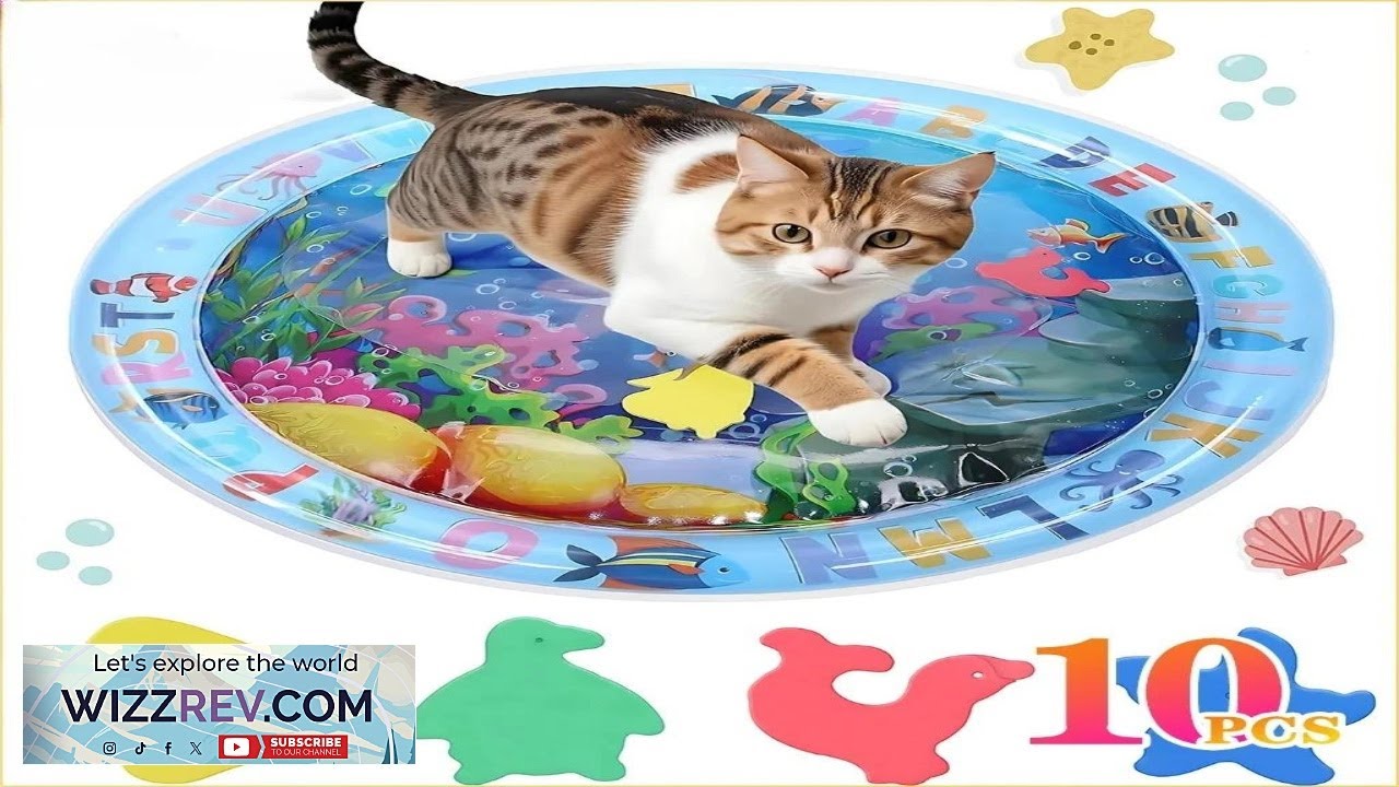 Сенсорный игровой коврик для воды, утолщенный надувной водный коврик для кошек и собак