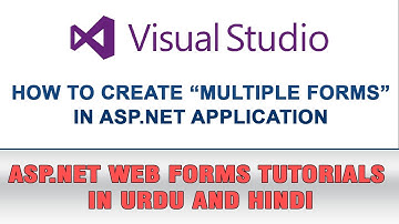 ASP.NET Web Forms Tutorial In Urdu - Multiple Web Forms Application