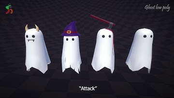 "Ghost Kid" for Unity3D Asset store | low-poly with animations