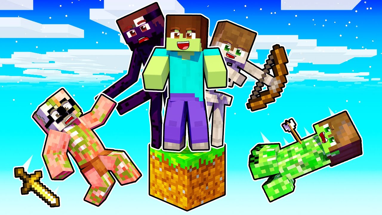 MINECRAFT, ΑΛΛΑ ΕΙΜΑΣΤΕ ΤΕΡΑΤΑ ΠΑΝΩ ΣΕ ΕΝΑ BLOCK!