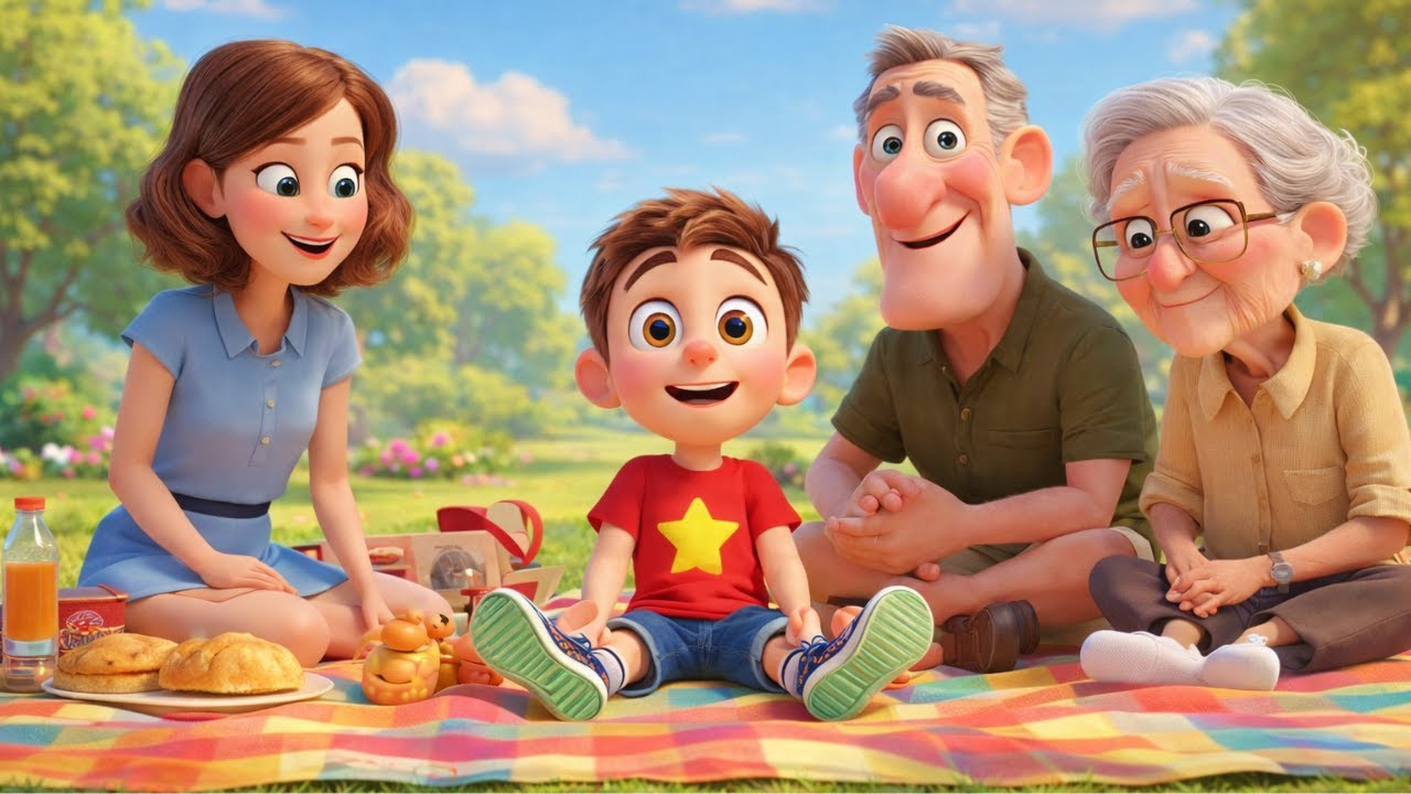 🌈👶 Meu Dia Feliz! 🎶 Música Infantil com Família | Animação 3D Fofa 🐶✨