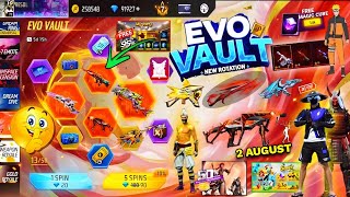 Next Evo Vault Event Free Fire🔥🤯2026 *100% CONFIRM*| 2 August Month Evo Vault Event Evo M1014 Skin screenshot 1