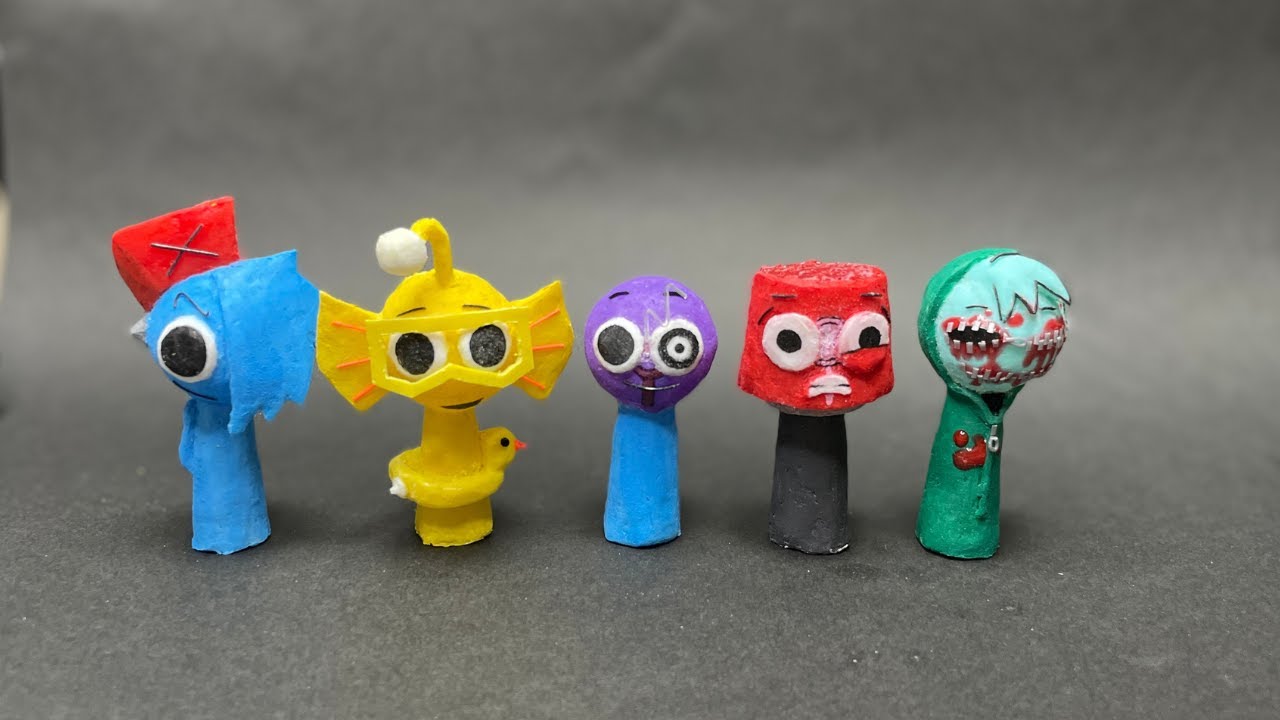 3D penでスプランキーのZip、Panic、Nicholas、Bailey、BFを作ってみた