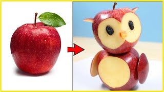 3 Simple Fruit Carving Ideas For Kids | Fruit Carving Apple Step By Step screenshot 3