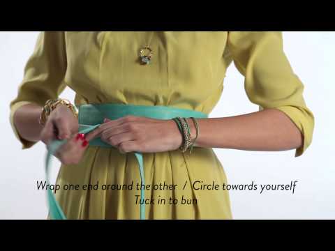 How To Tie Wrap Belt | ADA Collection