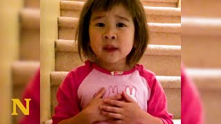 Toddler overheard parents arguing - her response will melt your heart