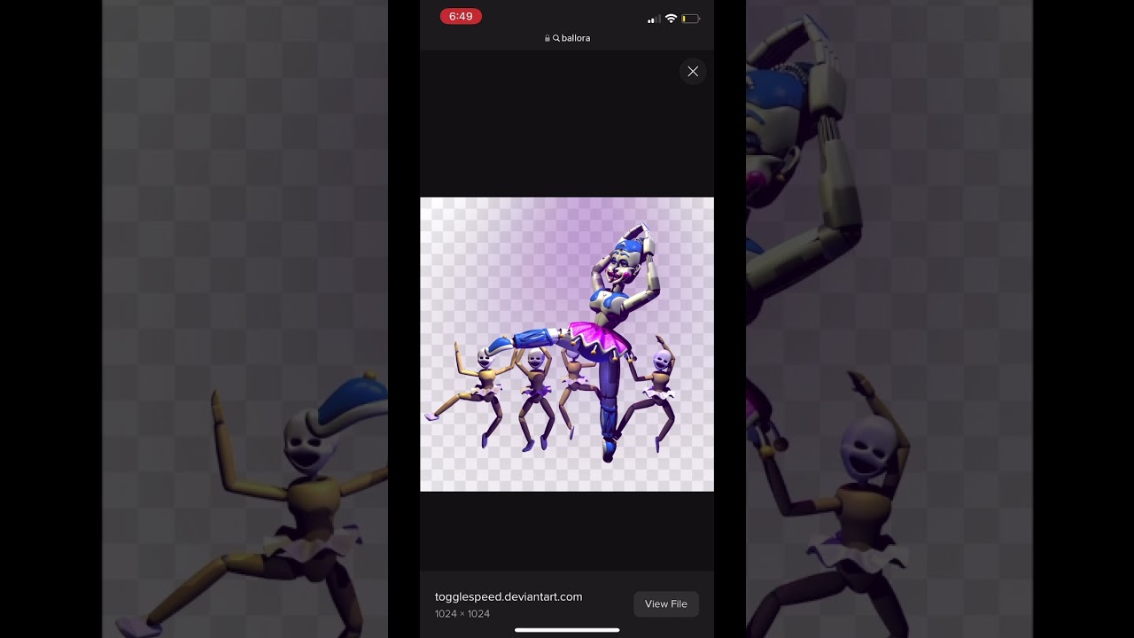 Ballora and the minireena’s dancing￼