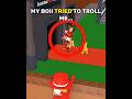 My Boii Tried Troll #roblox #brainrot #usa