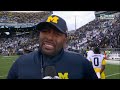 Michigan Interim HC Sherrone Moore in Tears After First Win