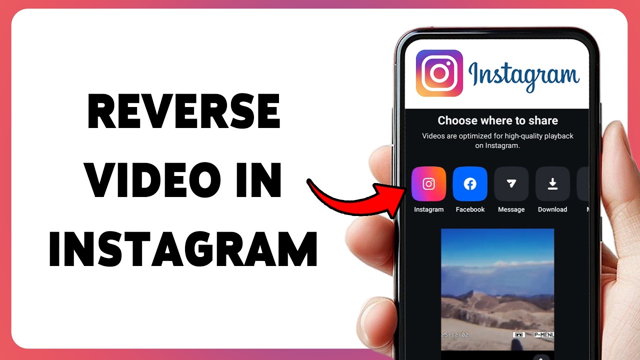How To Reverse Video In Instagram | Backward Instagram Reels 2026