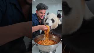 panda eating noodles #viralvideo #funny #fypシ゚viral #comedy