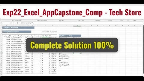 Exp22_Excel_AppCapstone_Comp - Tech Store | Exp22 Excel AppCapstone Comp Tech Store/All steps 1-40