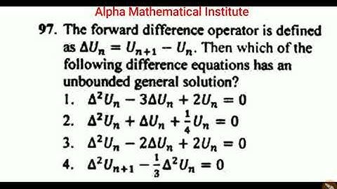 CSIR /NET june 2018 numerical methods