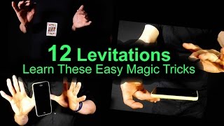 12 Ways to Levitate Small Objects - Learn These Easy Magic Tricks