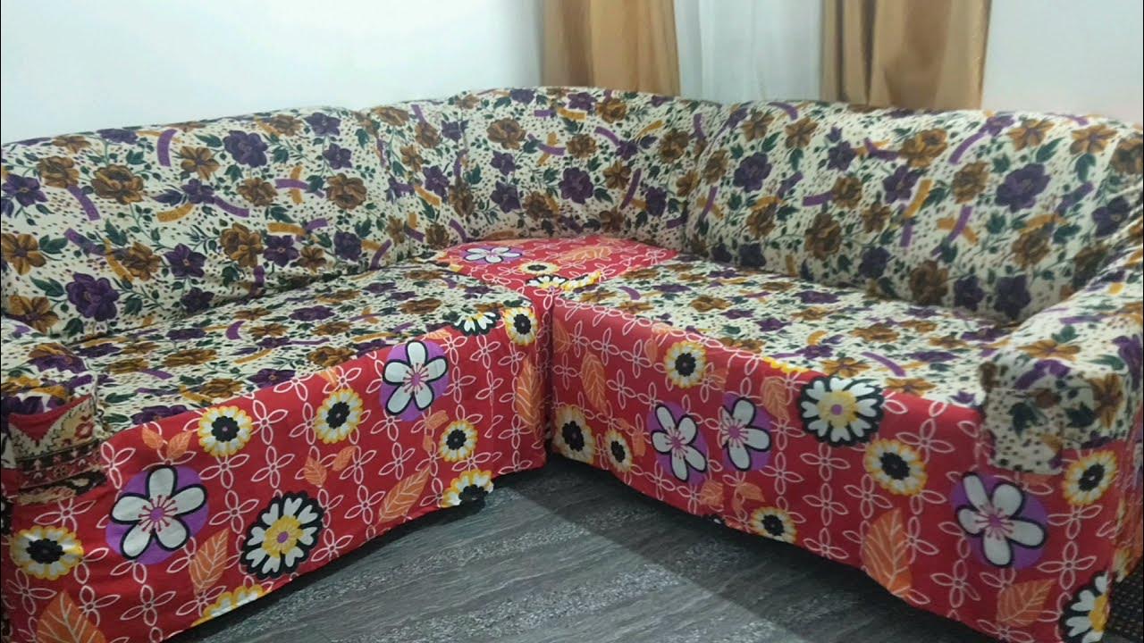 Sofa Cover stitching in malayalam/Full Covered Sofa Cover YouTube