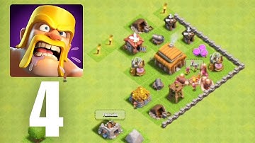Clash of Clans Part 4 : Battle Matches + Leveling Up (Android/iOS Gameplay Walkthrough)