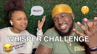 COUPLES WHISPER CHALLENGE *very funny*