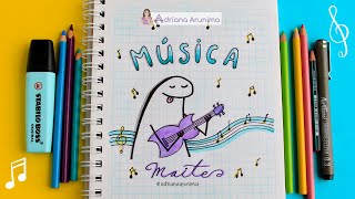 𝗣𝗼𝗿𝘁𝗮𝗱𝗮 para la 𝗠𝗔𝗧𝗘𝗥𝗜𝗔 de MÚSICA 🎵 Caratula (tapa) de  Música 🎵 Portadas de cuaderno bonitas - thptnganamst.edu.vn