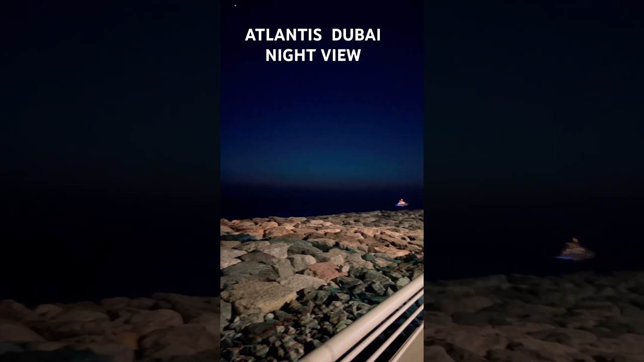 PALM JUMEIRAH BROADWALK AT NIGHT