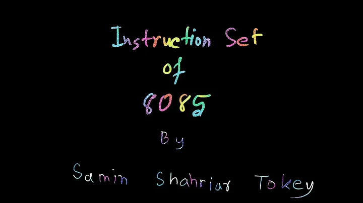 17. Instruction Set of 8085 - Data Transfer Instructions (Part 1)