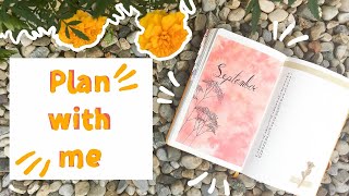 Plan with me| Setting up my September 2020 bullet journal spread