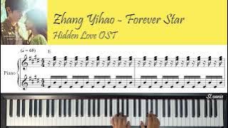 Zhang Yihao 张洢豪 - Forever Star | 偷偷藏不住 Tou Tou Cang Bu Zhu Hidden Love OST Piano Cover   Sheet Lyric