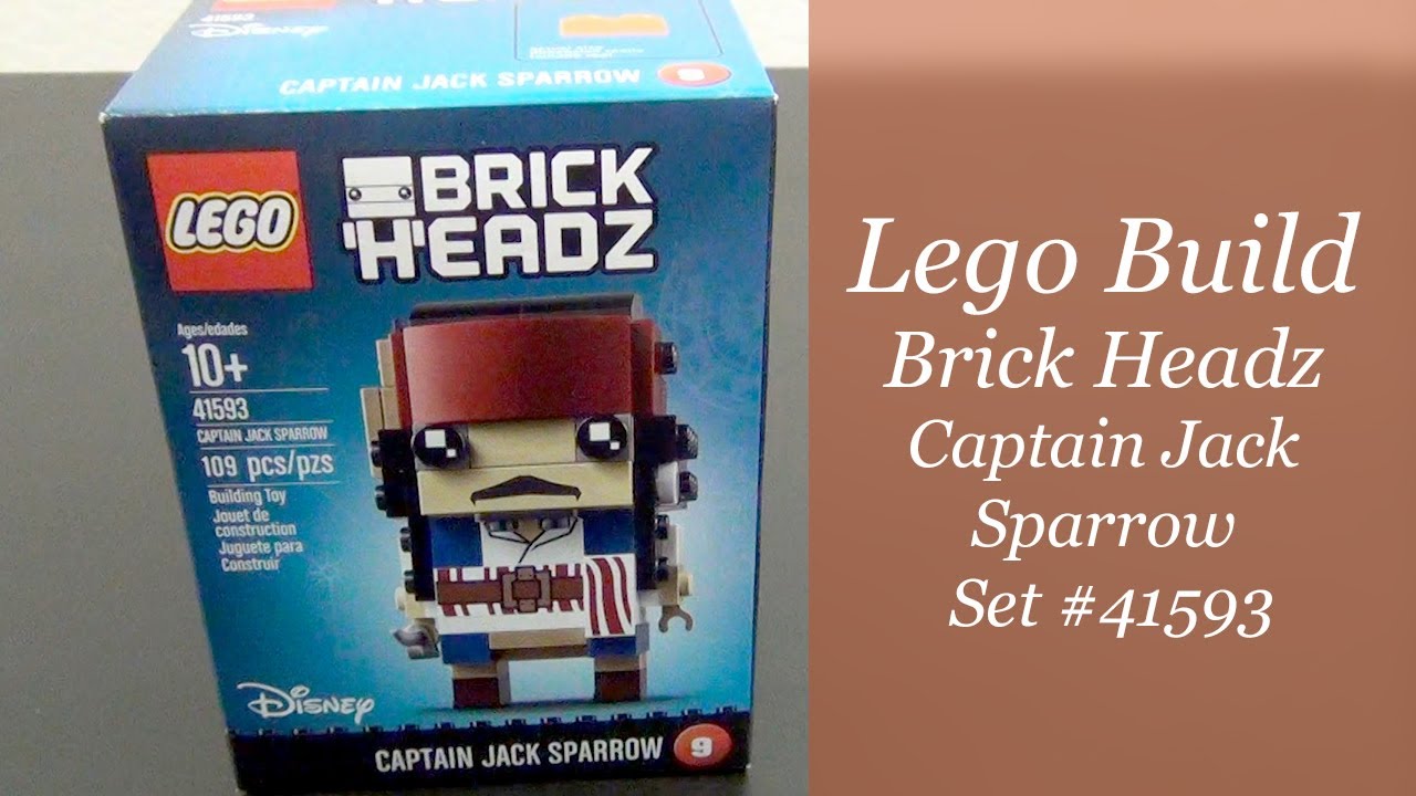 Let's Build - LEGO Brick Headz Captain Jack Sparrow Set 
