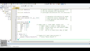 Print "Hello world" using Keil µVision5 C51 (8051 Micro-controller)