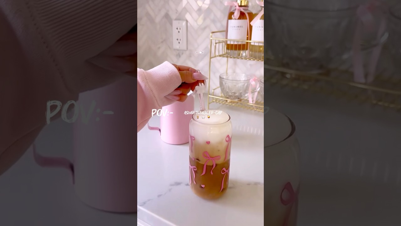 Relaxing ASMR: Tumbler Cup Drink Sounds for Ultimate Calm ☕✨