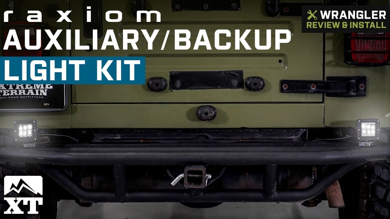 Jeep Wrangler Raxiom Auxiliary/Backup Light Kit (1987-2018 YJ, TJ, JK)  Review & Install - YouTube