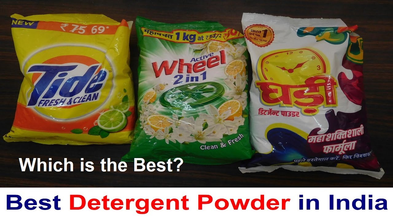Best Detergent Powder in India WASHING POWDER TIDE vs WHEEL vs