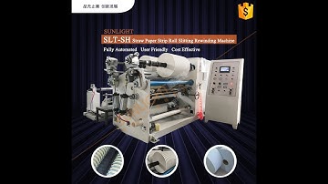 SLT-SH Straw Paper Strip Roll Slitting Rewinding Machine