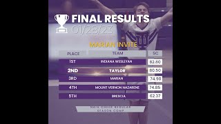 Taylor University Cheerleading - Marian Invite Routine '23
