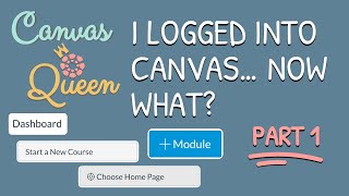 I Logged Into Canvas... Now What? PART 1