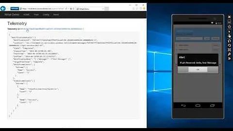 Azure Notification Hub Demo app 2