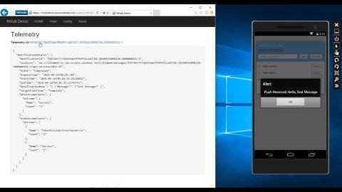 Azure Notification Hub Demo app 2