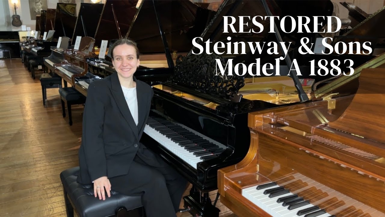 Special tone of fully restored 1883 Steinway & Sons Model A Grand Piano Black | Sherwood Phoenix