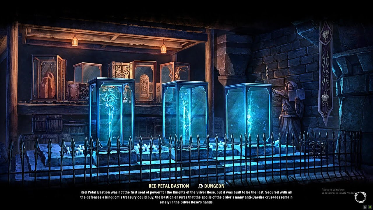 Elder Scrolls  Online Red Petal Bastion dungeon run