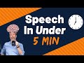 How To Memorize Any Speech In 5 Minutes or Less