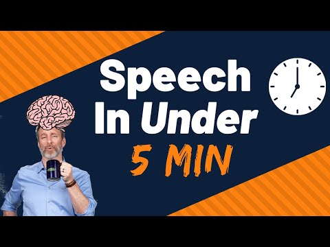 How To Memorize Any Speech In 5 Minutes