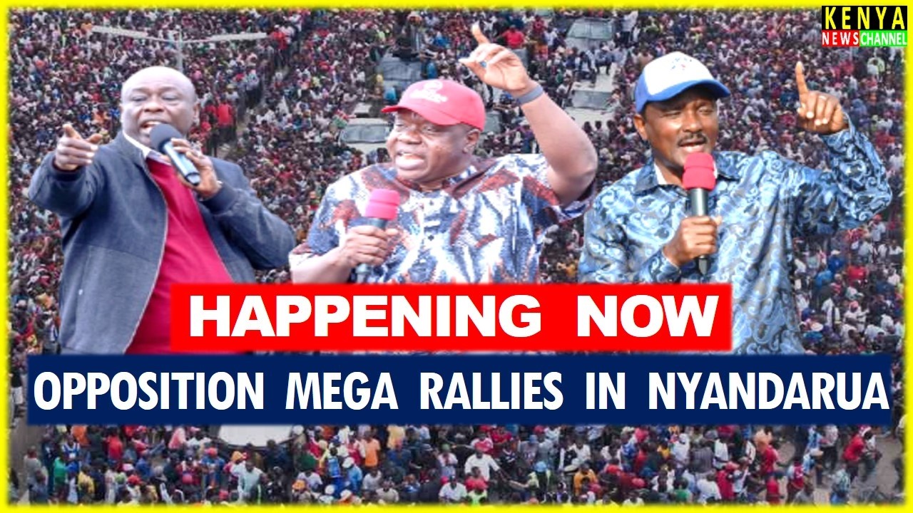 LIVE - Mega Rally in Maili Nne Nyandarua led by Gachagua, Matiangi & Kalonzo against Ruto