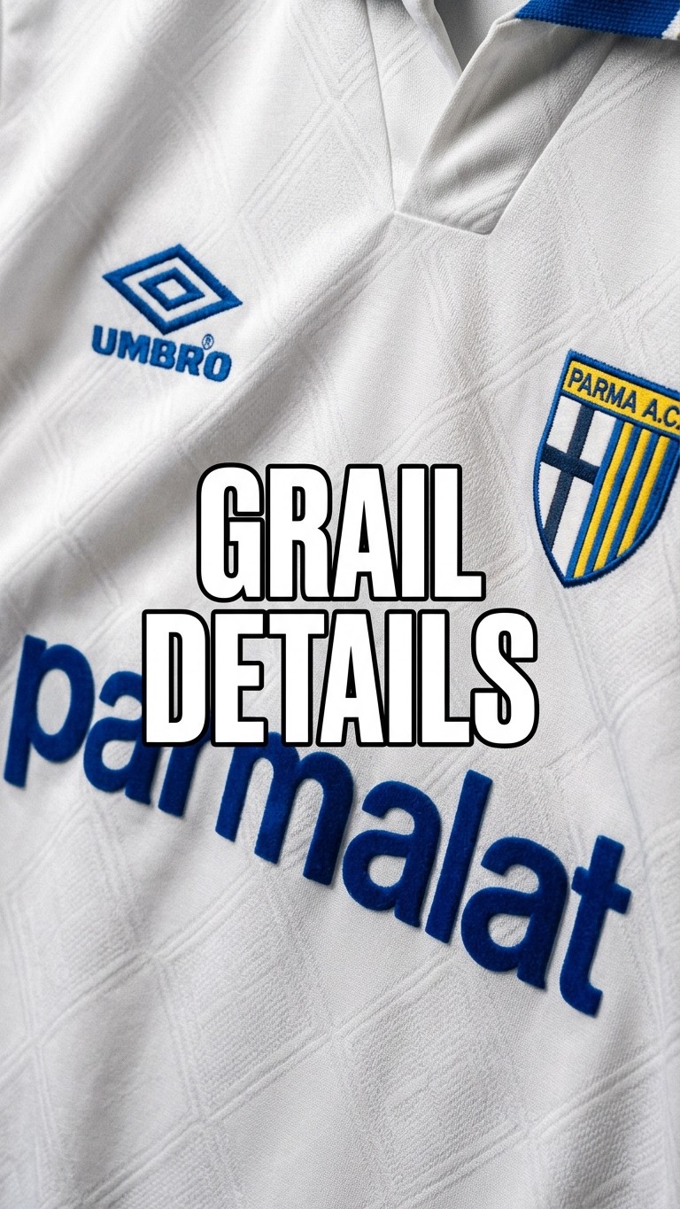 1993-1995 Parma Home Umbro Vintage Football Shirt #blokecore
