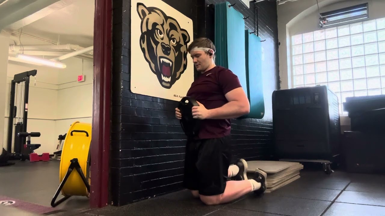 Prisoner Weighted 1/2 Kneeling Active T-Spine Rotations