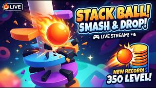 ​ STACK BALL LIVE STREAM 🔥 | SMASH & DROP! | MOBILE GAMING (Chill Game Sounds & Relaxing Vibe) 🎧 screenshot 3
